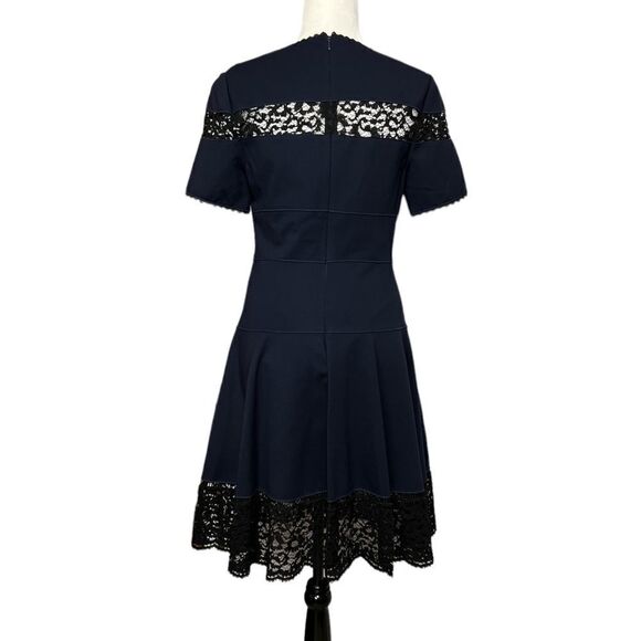 rebecca Taylor Lace Trim Ponte Dress A line - Picture 4 of 9